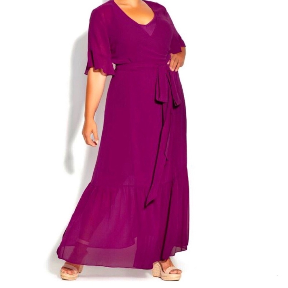 City Chic Wrap Dress